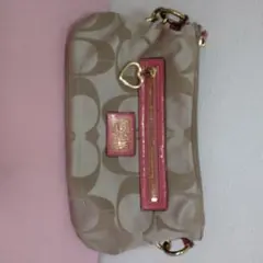 Coach ショルダーバッグ ベージュ/ピンク