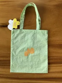 【タグ付き新品】3COINS 縦長ミニトートバッグ グリーンのサムネイル
