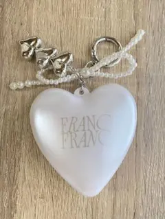 Francfranc フランフラン チャーム付き ミラー＆ブラシ ホワイトのサムネイル