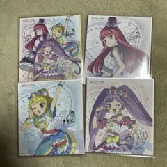 アイカツプリパラ サイン色紙コレクションシークレット4枚セット