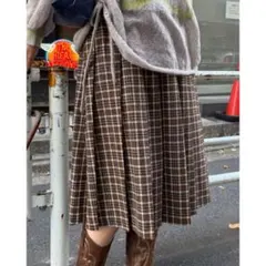 CIAOPANIC チェックプリーツスカート