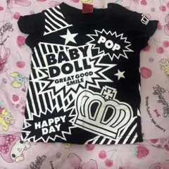 BABY DOLL Tシャツ サイズ90 ポップデザイン