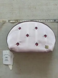 gelato pique いちご刺繍 ポーチ ピンク 未使用 ジェラピケのサムネイル