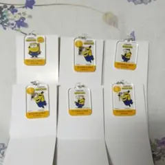 最終値下げ！ミニオン　カフェドクリエ　オリジナルアクリルチャーム　6個セット