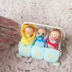 ♥️ミニミニ三子ベビちゃん♥️樹脂粘土ベビー♥️リボーンドール♥️