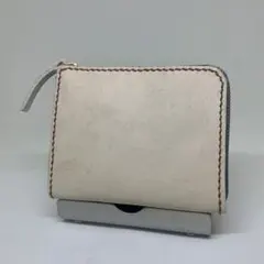 ★新品★ハンドメイドL字ファスナー財布ウォレット★本牛革レザー★
