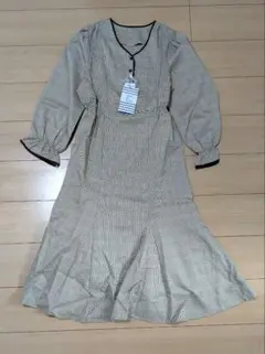 OLIVE des OLIVE チェック柄 マーメイドワンピース Fサイズ