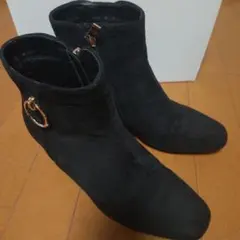 グローブ 黒 スエード ゆらリングブーツ L