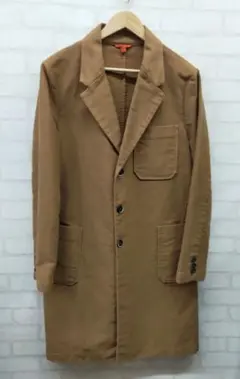 新品 BARENA 【48L】イタリア製 羊毛ハウンドトゥースチェスターコート