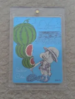 L*i様 ONE PIECE ルフィ スイカ イラストカードナツコミ2枚セット
