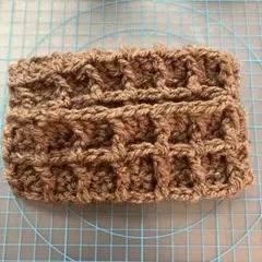 ワッフルカイロケース　チョコ