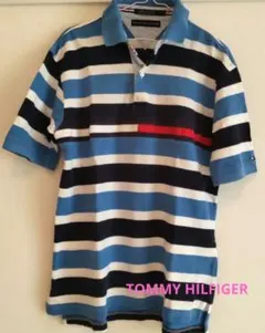 TOMMY HILFIGER ポロシャツ ボーダー Mサイズ
