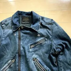 希少！EDWIN ダブルライダース デニムジャケット ジージャン ロックのサムネイル