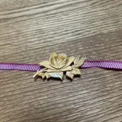 木彫り 薔薇の帯留め
