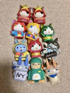 妖怪ウォッチ ソフビ 指人形 １１個 セット