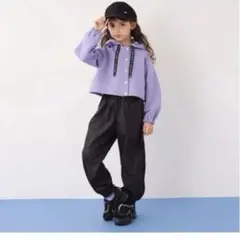美品　ANNA SUI mini サイドメッシュカーゴパンツ　150のサムネイル