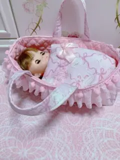 96 敷布団　レース付　メルちゃん　ソランちゃん　クーファン　布団セット　うさぎ