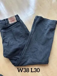 90s Levi's505 ストレートブラックデニム　vintage denim