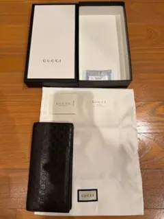 グッチ GUCCI 長財布 マイクロ グッチ シマ ブラウン