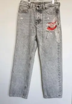 大幅値下げ DIESEL ディーゼル ダメージ加工 ホワイト系 ジーンズ W30