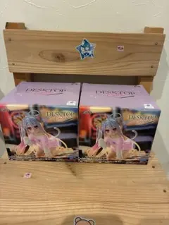 ノーゲーム・ノーライフ フィギュア白〜猫耳Tシャツver.２体セット新品未開封品