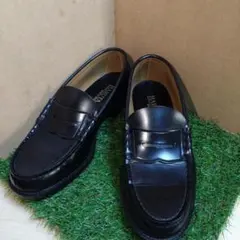 【美品】☆HARUTA ローファー　黒　25.5cm EEE