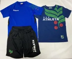 athleta アスレタ 子供用 150 3セット プラシャツ tシャツ パンツ