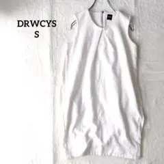 ドロシーズ　カットソー　タック　ノースリーブ　カジュアル　上品　美品　白　S