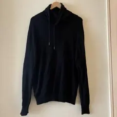 H&M メンズ オフタートルネック ニット 黒 Lサイズ ハイネックのサムネイル