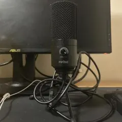 FIFINE コンデンサーマイク ボリューム調整付き