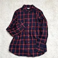 ノーリーズ チェック柄シャツ 日本製 ブラウス トップス 羽織り 秋冬コーデ