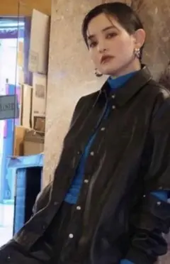 完売　Always Original フェイクレザー トラックジャケット