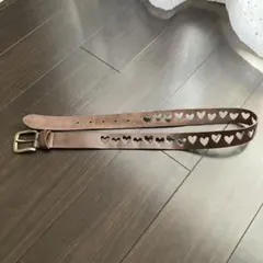 rough ハート型穴 ベルト ブラウン　新品