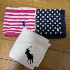 ラルフローレン ハンカチ 3枚セット