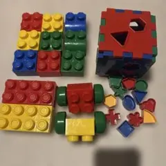 カラフルプラスチックブロックセット
