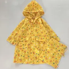 ミキハウス　ホットビスケッツ　イエローレインコート 90