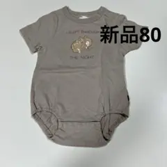 新品フタフタ バンビ半袖ロンパース オフベージュ80cm ディズニーのサムネイル