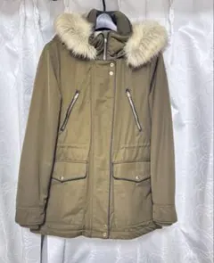 ZARA TRF モッズコート カーキ ボアライナー - メルカリ