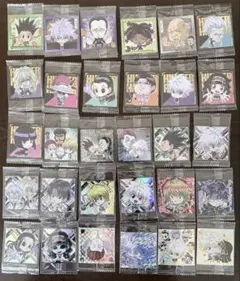 ハンターハンターウエハース 第4弾　シール　フルコンプ30枚セット！①切口ギザ