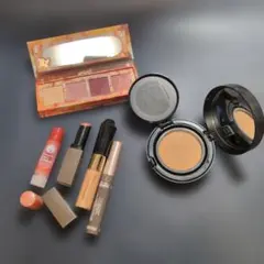 【2点追加】メイク用品　ファンデーション　口紅　マスカラ　アイシャドウ
