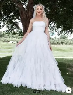 ホワイトウェディングドレス 前撮り