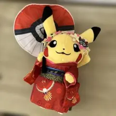 ポケモンセンター 京都限定ぬいぐるみ タグ付き舞妓はん ピカチュウ