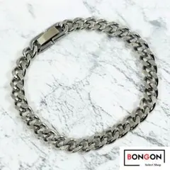 【6mm×19cm】喜平チェーンブレスレット メンズ ステンレス 太チェーン