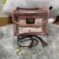 SAMANTHAVEGA クリア ショルダーバッグ フラミンゴ柄のサムネイル