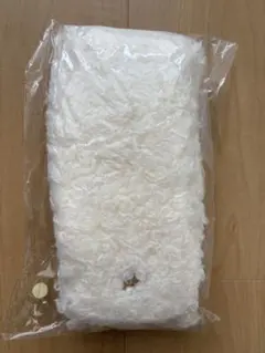 画像参照 ホッカイロ 入れ付き マフラー 白 新品未開封