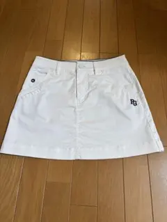 一度のみ着用★PEARLY GATES★ホワイト★ゴルフスカート★サイズ２ パーリーゲイツ PEARLY GATES モックネック スカート セットアップ 白