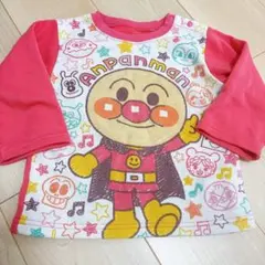 アンパンマン 長袖Tシャツ ピンク 95cm