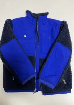ラルフローレン　ボアジャケット　キッズ　ブルー×ネイビー