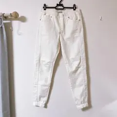 美品 BAYFLOW ベイフロー ジョガーパンツ オフホワイト イージーパンツ