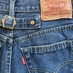 リーバイス　701XX 復刻　90s シンチバック　W27 赤耳　ビッグE